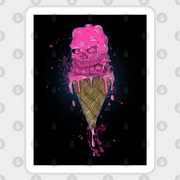 Ice Cream...I, Scream...you get it. Sticker by schockgraphics